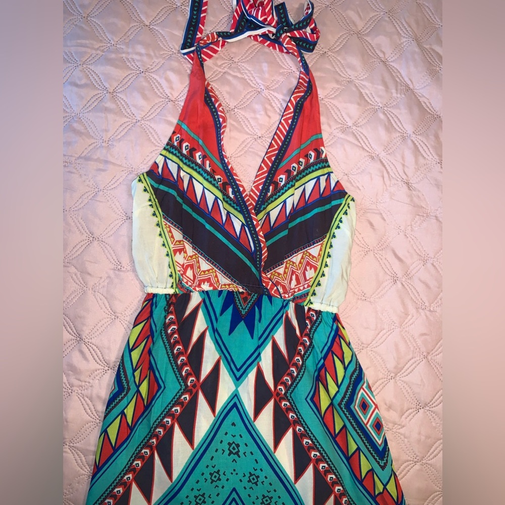 Flying Tomato halter maxi dress size S